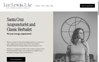 Lee Lewis, LAc - Santa Cruz Acupuncturist and Classical Herbalist website