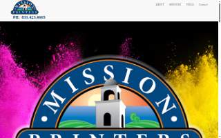Mission Printers website