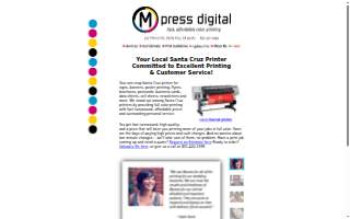 Mpress Digital Printing website