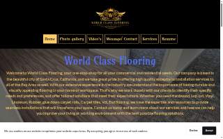 World Class Flooring website