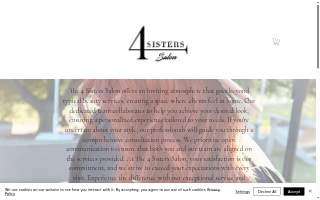4 sisters salon website