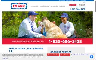 Clark Pest Control of Santa Maria website