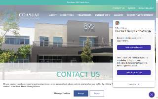 Coastal Dermatology + Aesthetics of Santa Maria website