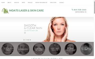 Moats Laser and Skin Care website