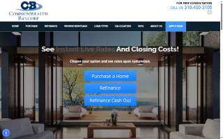 Commonwealth Bancorp website
