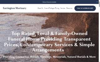 Farrington Mortuary & Cremation website