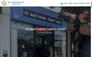St Matthews Thrift Shop website