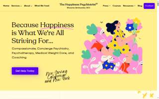The Happiness Psychiatrist: Sheenie Ambardar MD - Concierge Psychiatry - Santa Monica website