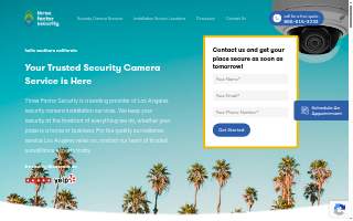 Three Factor Security - Security Camera & Alarm Installation Live Monitoring of Santa Monica website