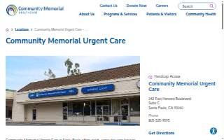 Community Memorial Urgent Care – Santa Paula website