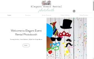 Elegant Event Rental Photobooth website