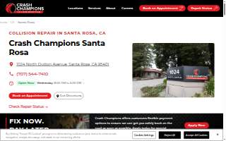 Crash Champions Collision Repair Santa Rosa website