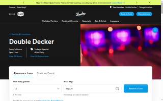 Double Decker Lanes website