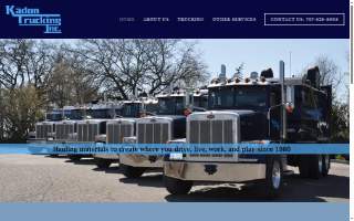 Kadon Trucking Inc website