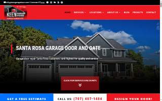 Keen Garage Doors of Santa Rosa website