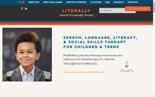 Literally Speech & Language Therapy website