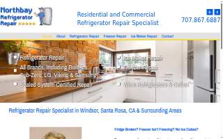 Northbay Refrigerator Repair Services website