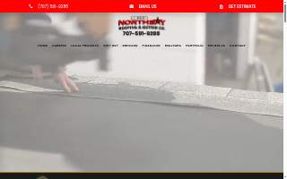 Northbay Roofing & Gutters Inc. website