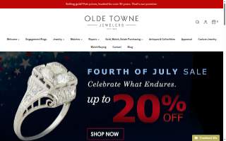 Olde Towne Jewelers website