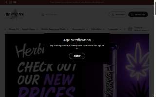 Peacepipe Smoke Shop website