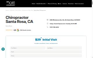 The Joint Chiropractic website