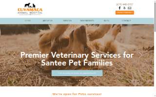 Cuyamaca Animal Hospital website