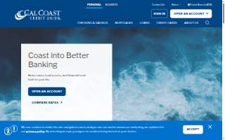 California Coast Credit Union website