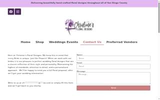 Christine’s Floral Designs website