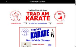 Trad Am Karate website