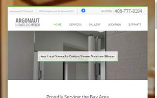Argonaut Shower & Mirror website