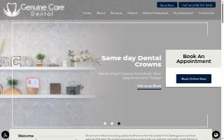 Genuine Care Dental website