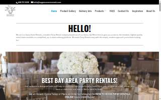 Los Gatos Event Rentals of Saratoga website