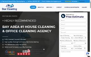 Star Cleaning Agency website