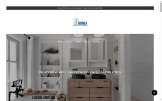 WNH Construction website