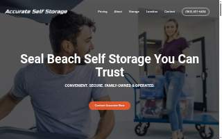 Accurate Self Storage website