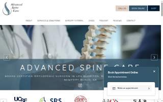 Advanced Spine Care: Kushagra Verma, MD, MS, FAAOS of Seal Beach website