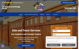 Coastal Fence Company website
