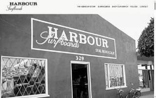 Harbour Surfboards website