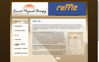 Sunset Physical Therapy of Seal Beach website