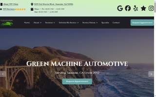 Green Machine Automotive website