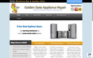 Golden State Appliance Repair of Seaside website