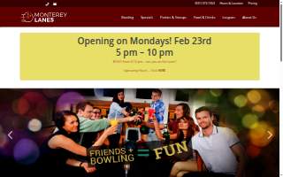 Monterey Lanes of Seaside website