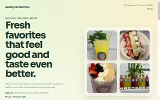 Healthy Life Nutrition website