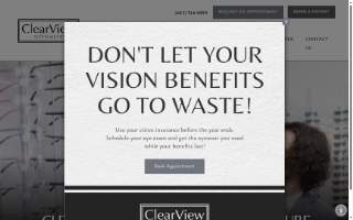 ClearView Optometry website