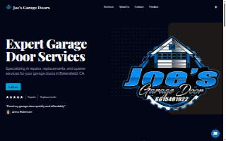 Joe’s Garage doors website