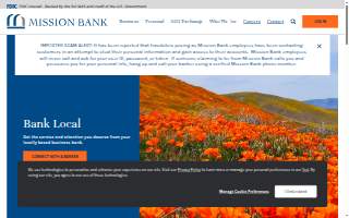 Mission Bank - Shfter website