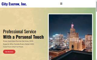 City Escrow, Inc. website