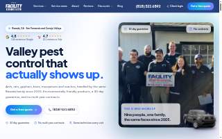 Facility Pest Control website