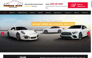German Auto Specialist website