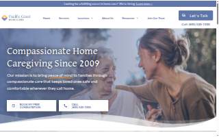Pacific Coast Homecare website